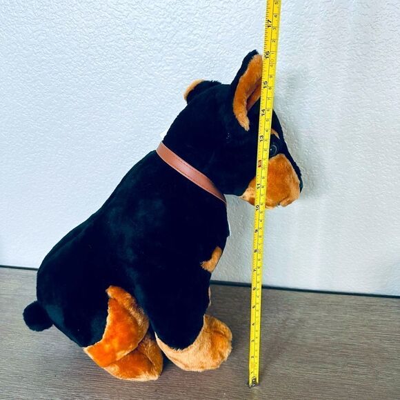 Adorable Rottweiler GSD Doberman Dog Plush Figure - Picture 2 of 6